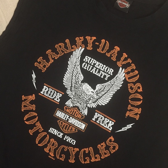 Harley Davidson Woodstock, IL Marines Sleeveless - Picture 4 of 5